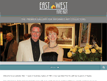 Tablet Screenshot of eastwestfineart.com